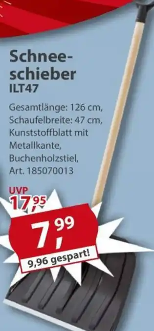 Sonderpreis Baumarkt Schnee- schieber ILT47 Angebot
