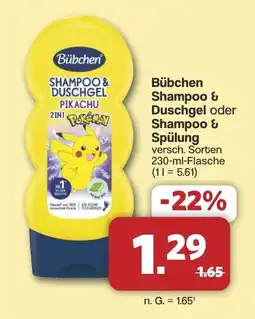 Famila Nord West Bübchen Shampoo & Duschgel oder Shampoo & Spülung Angebot