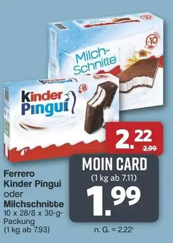 Famila Nord West Ferrero Kinder Pingui oder Milchschnitte Angebot
