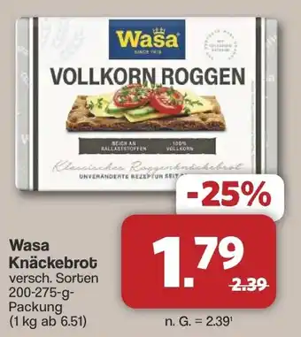 Famila Nord West Wasa Knäckebrot Angebot