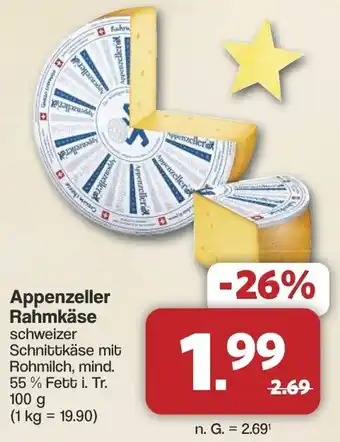 Famila Nord West Appenzeller Rahmkäse Angebot