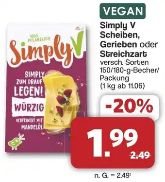 Famila Nord West VEGAN Simply V Scheiben, Gerieben oder Streichzart Angebot