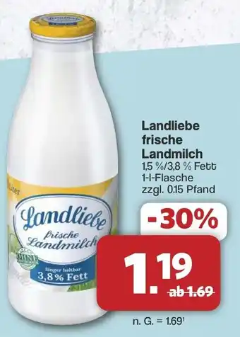 Famila Nord West Landliebe frische Landmilch Angebot
