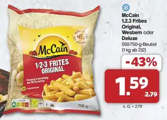 Famila Nord West McCain 1.2.3 Frites Original, Western oder Deluxe Angebot