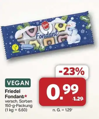 Famila Nord West VEGAN Friedel Fondant Angebot