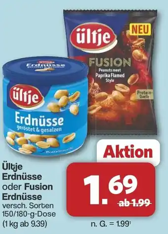 Famila Nord West Ültje Erdnüsse oder Fusion Erdnüsse Angebot