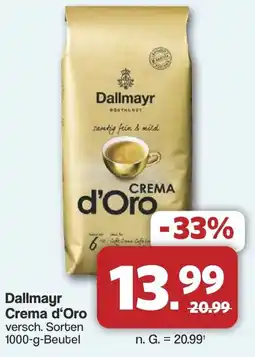 Famila Nord West Dallmayr Crema d'Oro Angebot