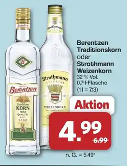 Famila Nord West Berentzen Traditionskorn oder Strothmann Weizenkorn Angebot