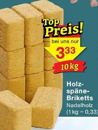 Jawoll Holz- späne- Briketts Angebot