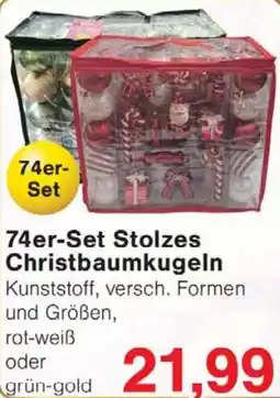 Jawoll 74er-Set Stolzes Christbaumkugeln Angebot