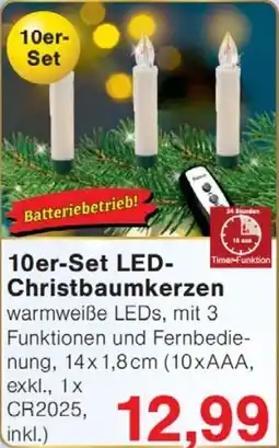 Jawoll 10er-Set LED- Christbaumkerzen Angebot