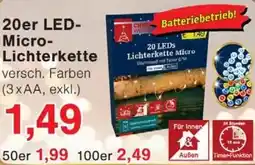 Jawoll 20er LED- Micro- Lichterkette Angebot