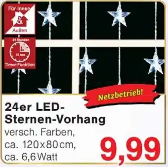 Jawoll 24er LED- Sternen-Vorhang Angebot