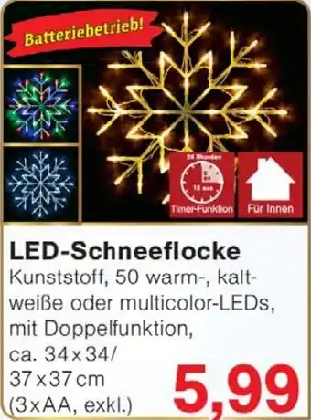 Jawoll LED-Schneeflocke Angebot