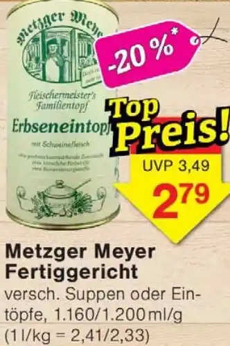 Jawoll Metzger Meyer Fertiggericht Angebot