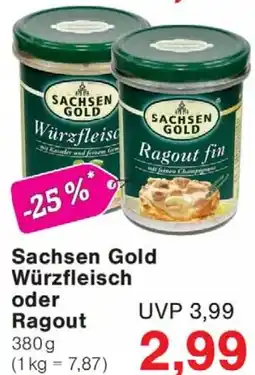 Jawoll Sachsen Gold Würzfleisch oder Ragout Angebot