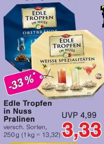 Jawoll Edle Tropfen in Nuss Pralinen Angebot