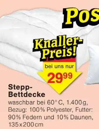Jawoll Stepp- Bettdecke Angebot