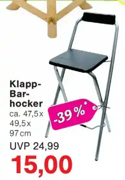 Jawoll Klapp- Bar hocker Angebot