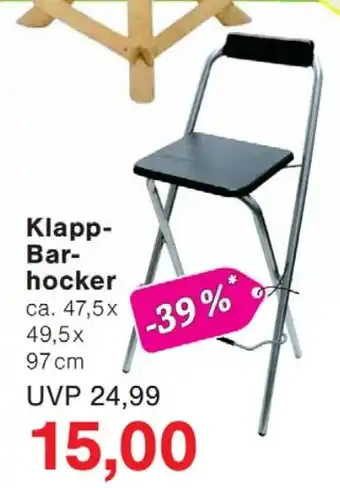 Jawoll Klapp- Bar hocker Angebot