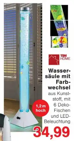 Jawoll TIM HOME Wasser- säule mit Farb- wechsel Angebot