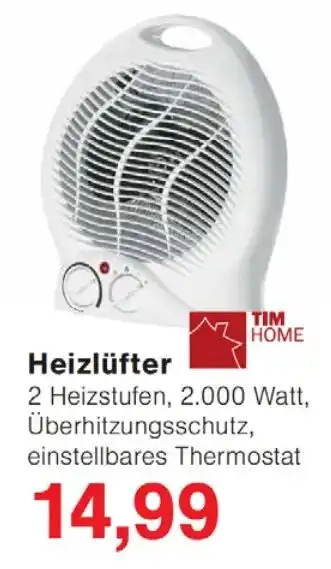 Jawoll TIM HOME Heizlüfter Angebot
