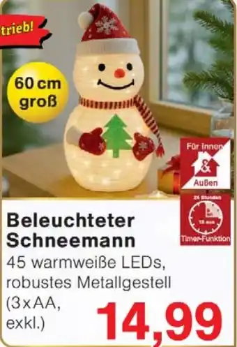 Jawoll Beleuchteter Schneemann Angebot