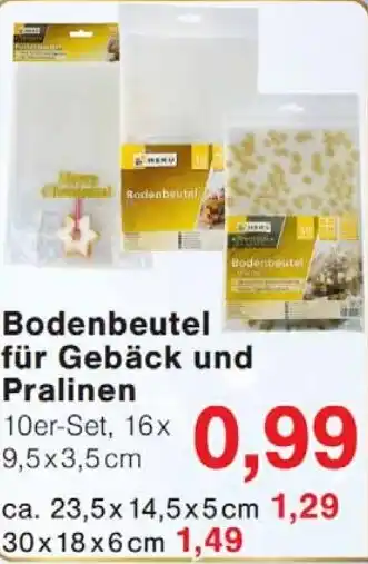 Jawoll Bodenbeutel für Gebäck und Pralinen Angebot