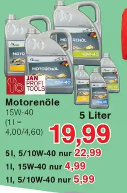 Jawoll JAN PROFI TOOLS Motorenöle Angebot