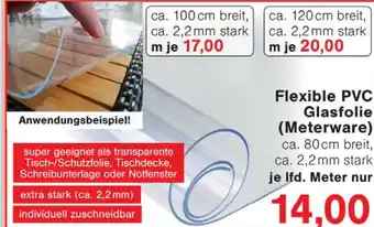 Jawoll Flexible PVC Glasfolie (Meterware) Angebot