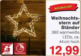 Jawoll Weihnachts- stern auf Ständer Angebot