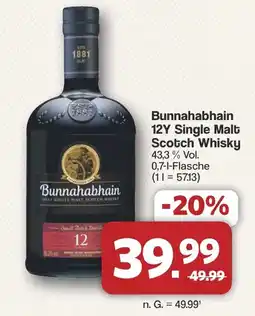 Famila Nord West Bunnahabhain 12Y Single Malt Scotch Whisky Angebot