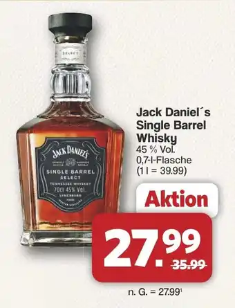 Famila Nord West Jack Daniel's Single Barrel Whisky Angebot