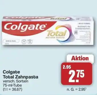 Famila Nord West Colgate Total Zahnpasta Angebot
