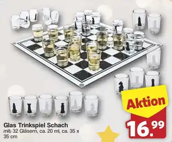Famila Nord West Glas Trinkspiel Schach Angebot