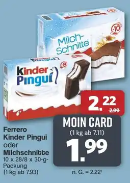 Famila Nord West Ferrero Kinder Pingui oder Milchschnitte Angebot
