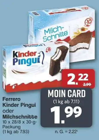 Famila Nord West Ferrero Kinder Pingui oder Milchschnitte Angebot