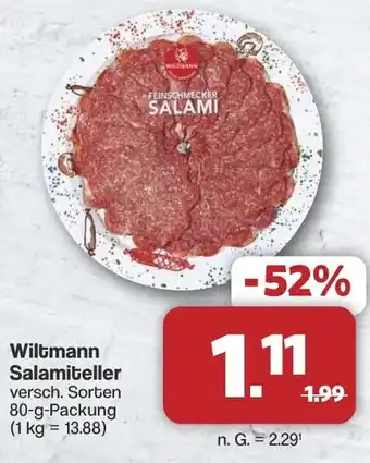 Famila Nord West Wiltmann Salamiteller Angebot