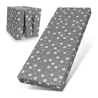 Netto Marken-Discount ELONEO Klappmatratze Gästematratze, 75x195x15 cm, Sterne Grau Angebot