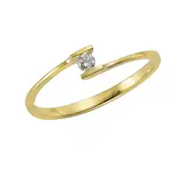 Netto Marken-Discount Orolino Ring Gold 585 mit Brillant 0,06ct Angebot