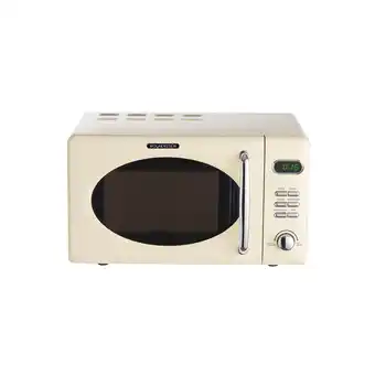 Netto Marken-Discount Wolkenstein Mikrowelle WMW720 SC - creme, Retro-Design, 700Watt, 20l, nostalgie Angebot