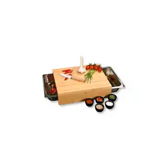 Netto Marken-Discount Schneidebrett mit 2 Auffangschalen, FSC Angebot