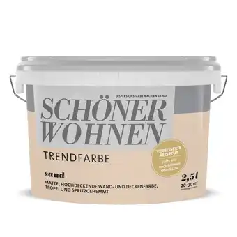 toom Baumarkt Schöner Wohnen Farbe Trendfarbe 'Sand' sandfarben matt 2,5 l Angebot