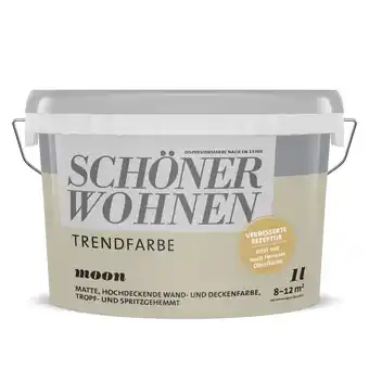 toom Baumarkt Schöner Wohnen Farbe Trendfarbe 'Moon' beigegrau matt 1 l Angebot