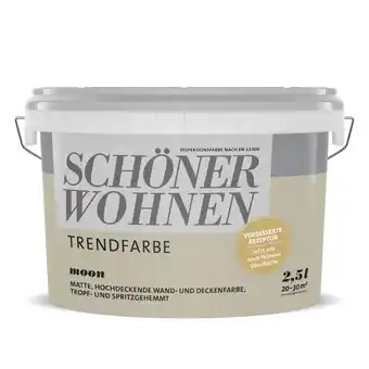 toom Baumarkt Schöner Wohnen Farbe Trendfarbe 'Moon' beigegrau matt 2,5 l Angebot