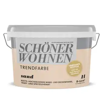 toom Baumarkt Schöner Wohnen Farbe Trendfarbe 'Sand' sandfarben matt 1 l Angebot