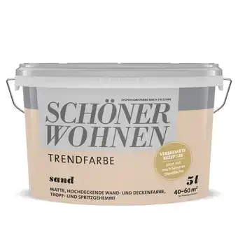 toom Baumarkt Schöner Wohnen Farbe Trendfarbe 'Sand' sandfarben matt 5 l Angebot