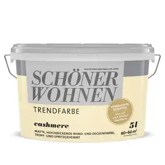 toom Baumarkt Schöner Wohnen Farbe Trendfarbe 'Cashmere' beige matt 5 l Angebot