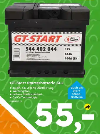Globus Baumarkt GT-Start Starterbatterie SLI Angebot