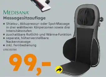 Globus Baumarkt MEDISANA Massagesitzauflage Angebot